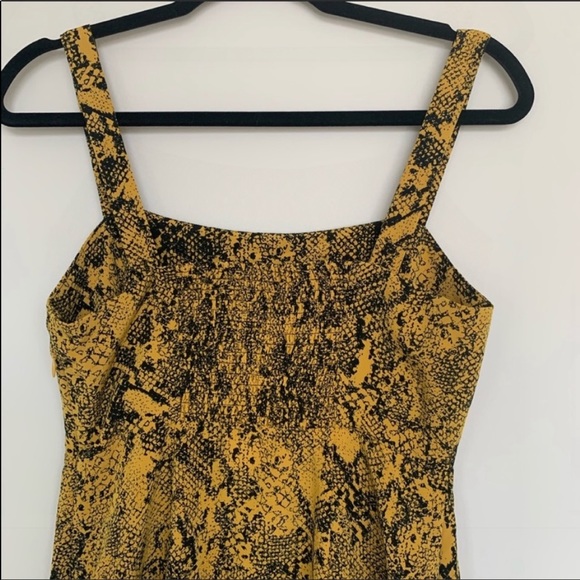 New Evereve sanctuary gold and black snakeskin midi sundress - Picture 5 of 14